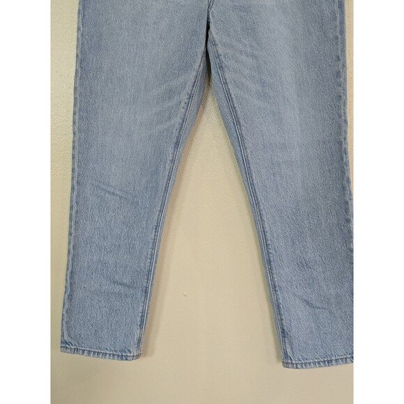 American Eagle Mom Jeans Size 6 Short Light Blue Wash High Rise - Picture 4 of 8